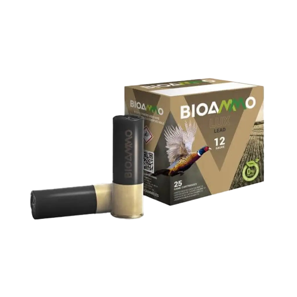 BioAmmo 12 Gauge - 2-3/4" - 1-1/4oz - 4 Shot - 25 Rounds