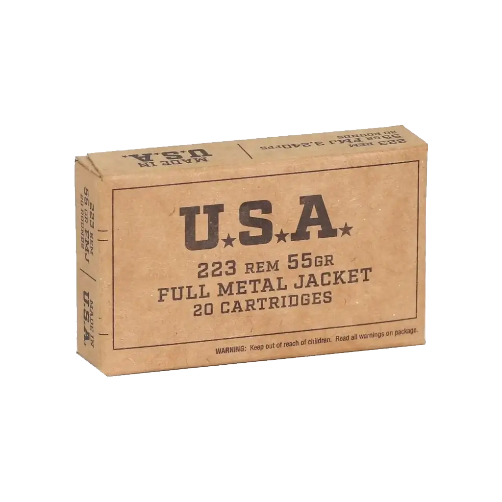 Winchester 223 Rem - 55 Grain - FMJ - 20 Rounds