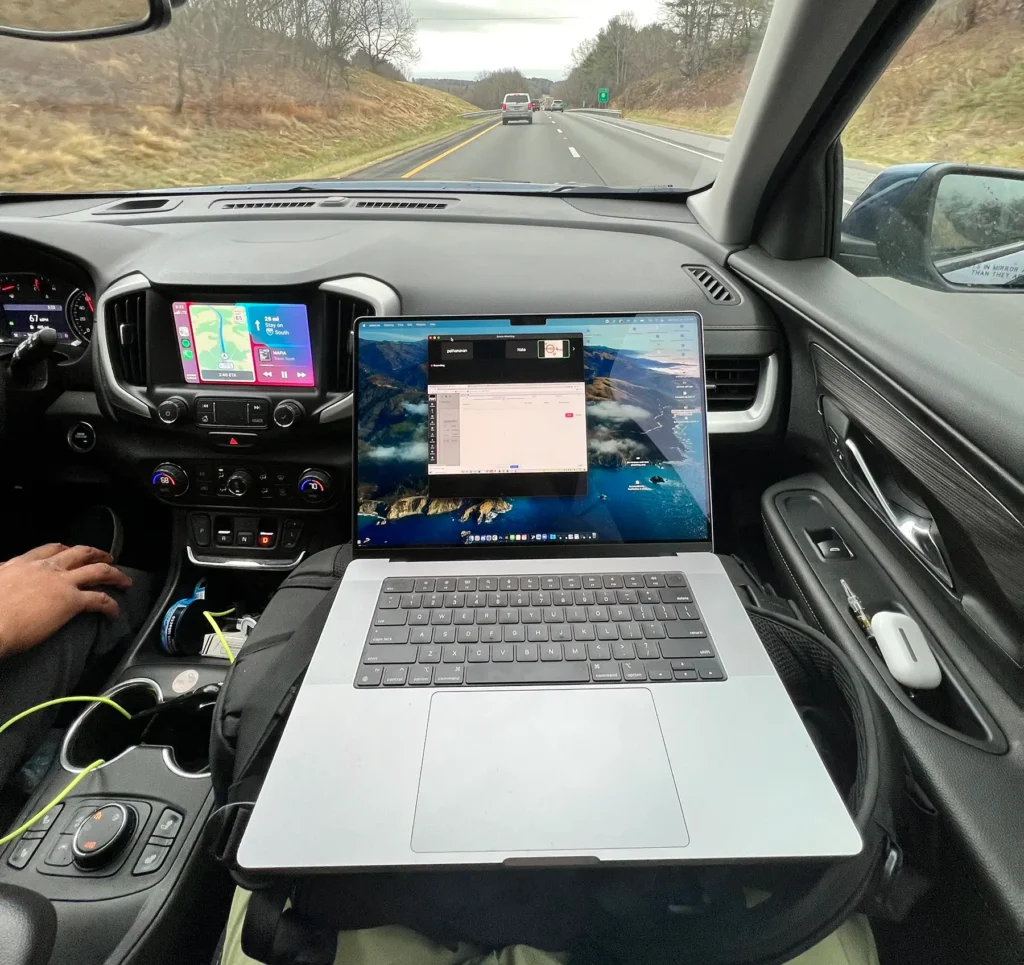 Working from the road