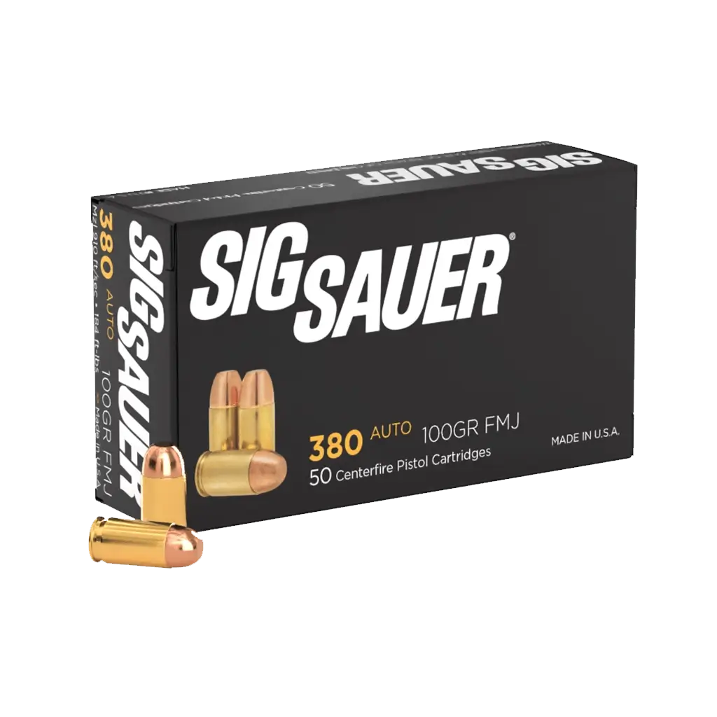 Sig Sauer 380 Auto - 100 Grain - FMJ - 50 Rounds