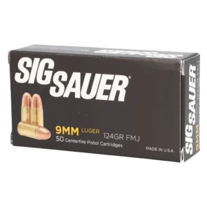 Sig Sauer 9mm - 124 Grain - FMJ - 50 Rounds