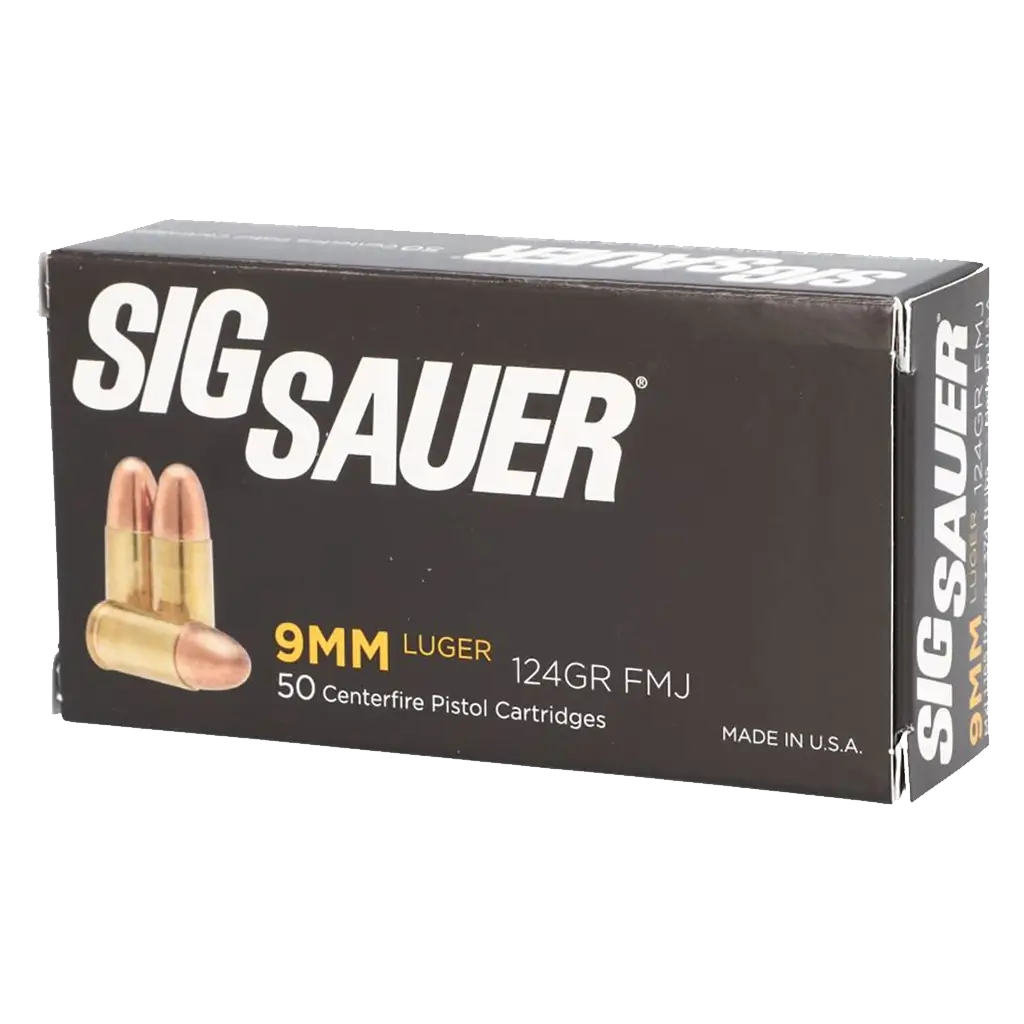 Sig Sauer 9mm - 124 Grain - FMJ - 50 Rounds