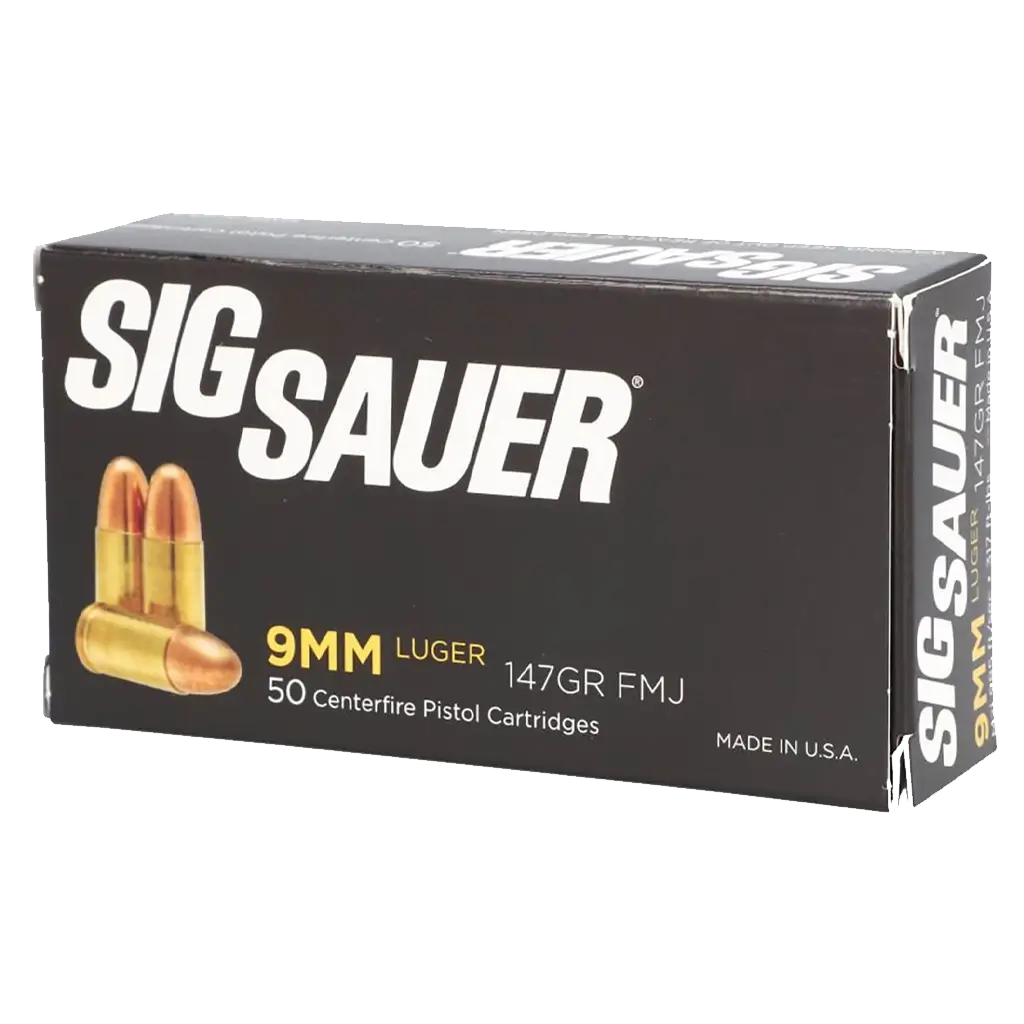 Sig Sauer 9mm - 147 Grain - FMJ - 50 Rounds