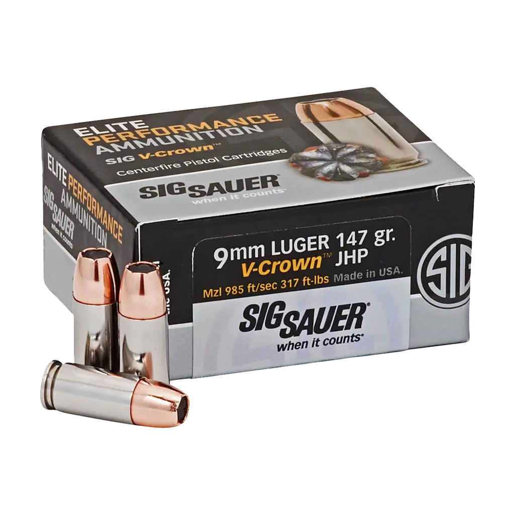 Sig Sauer 9mm - 147 Grain - JHP - 50 Rounds