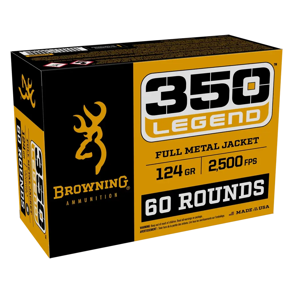 Browning 350 Legend - 124 Grain - FMJ - 60 Rounds