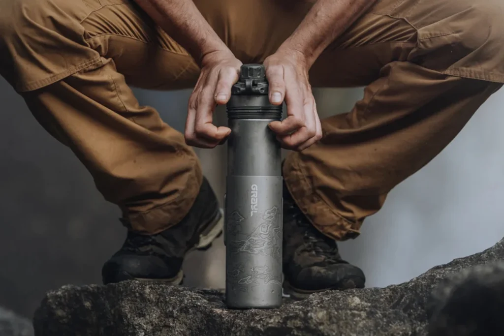 Grayl Titanium GeoPress Purifier Water Bottle